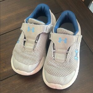 Under Armour Kids' Blue and Gray Shoes